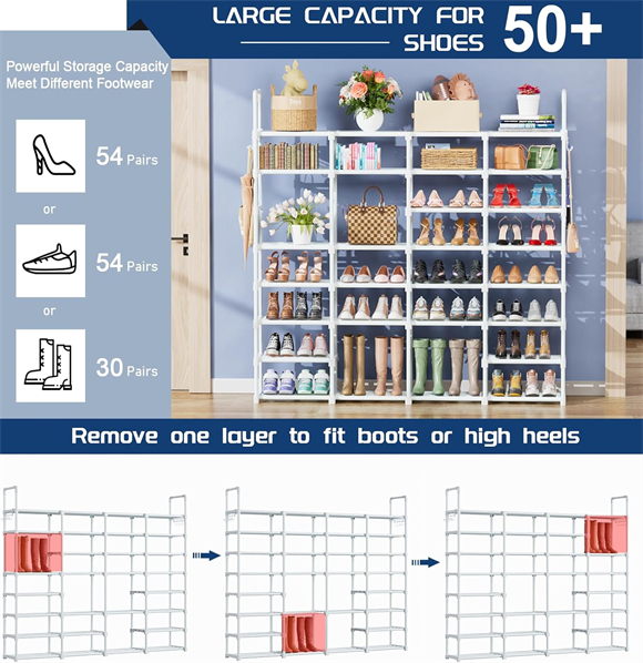 Shoe rack with cover